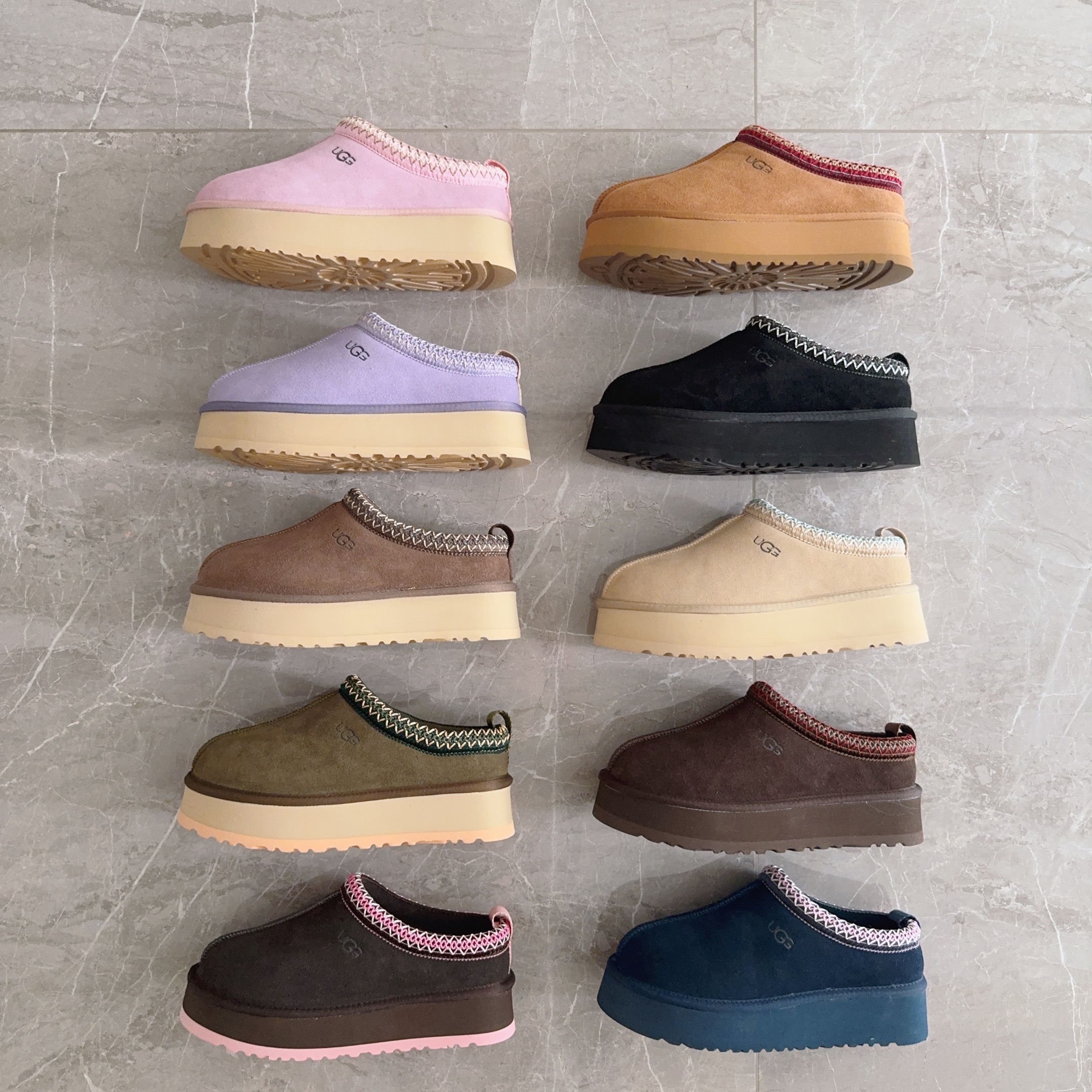 UGG Kids Ethnic-Style Platform Slippers