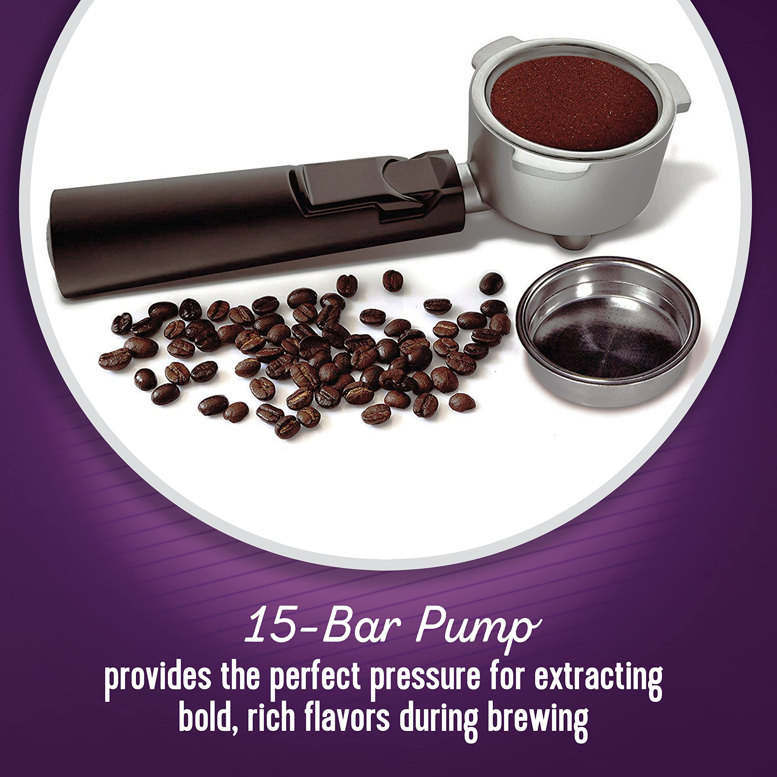 ECMP1000 Café Barista Premium Espresso/Cappuccino System, Silver
