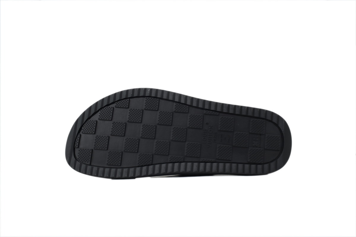 LOUIS VUITTON Oasis Mule Shoes Black Crocodile Leather