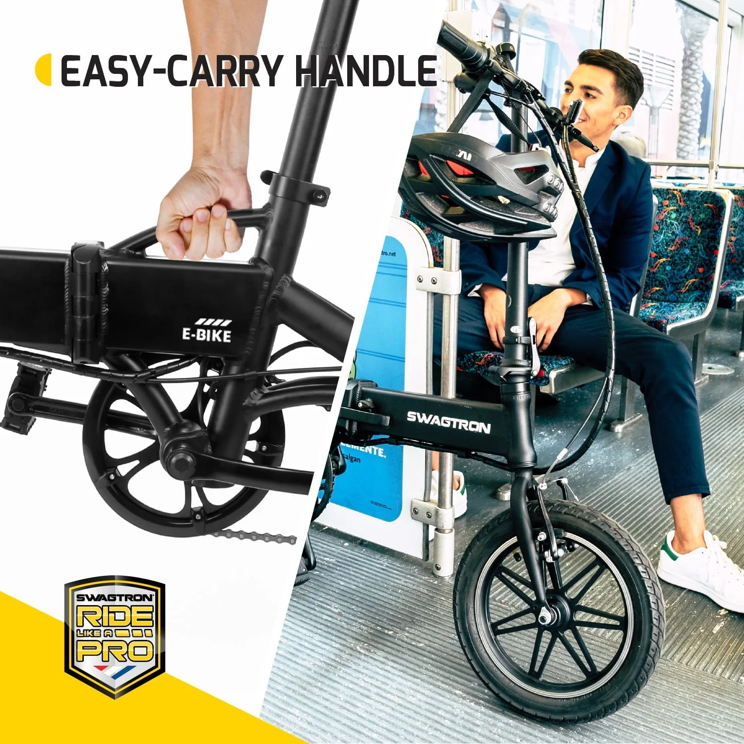 Swagtron Swagcycle EB5 Pro Plus Folding Electric Bike