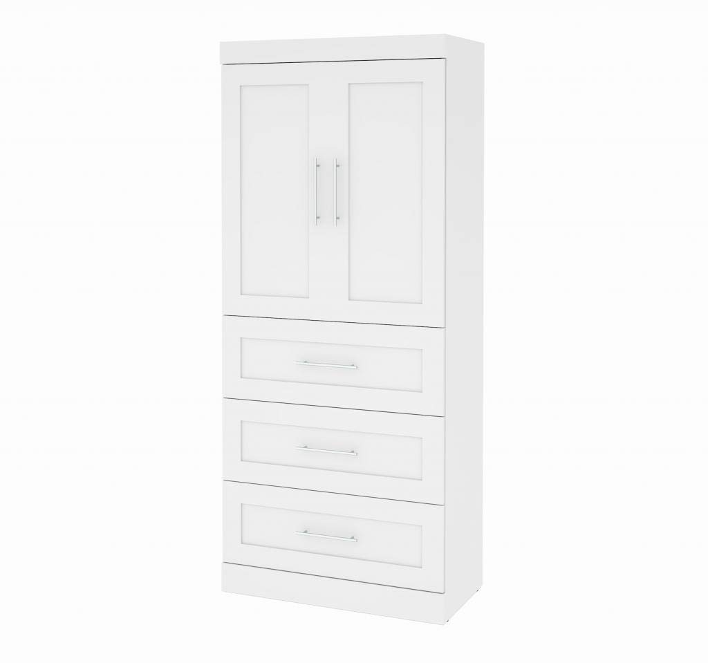 36" Storage Unit with 3-Drawer Set and Doors
