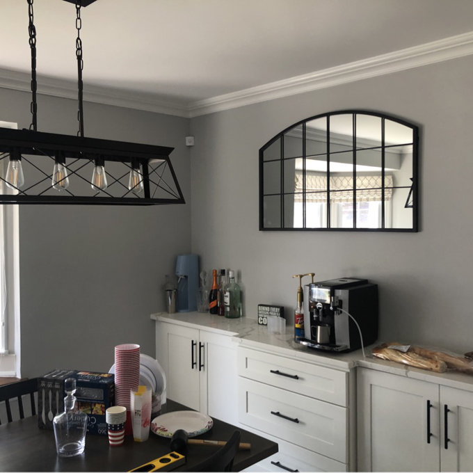 Kaxton Window Pane Metal Mirror