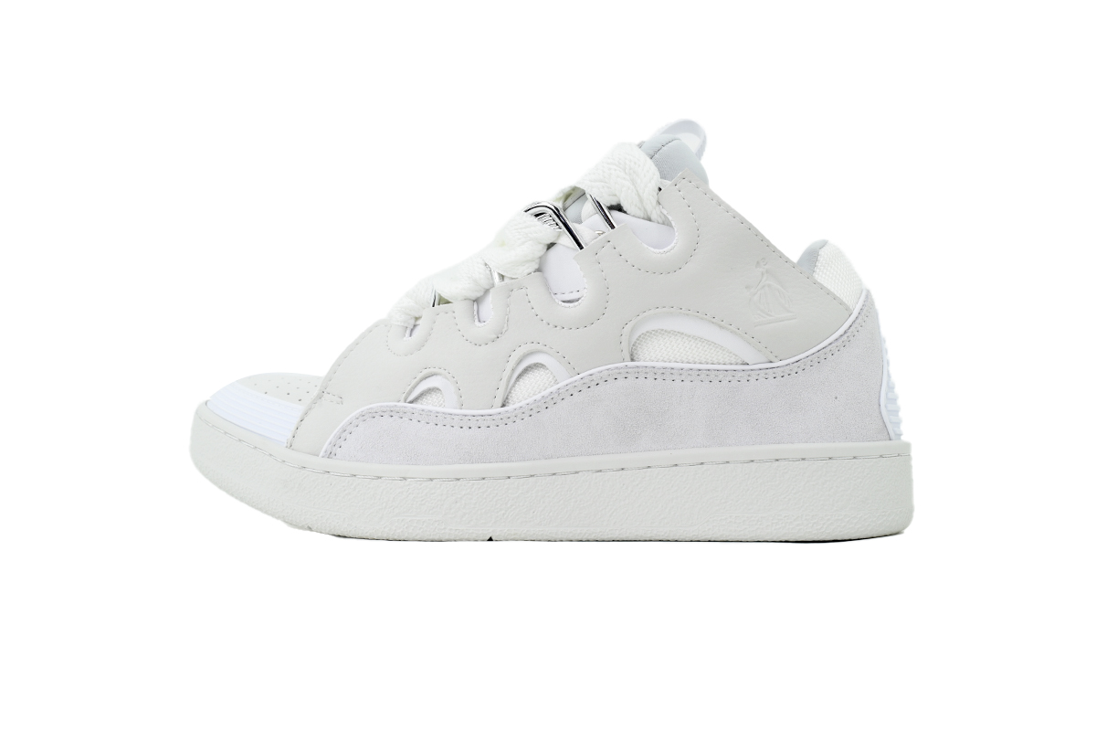 Lanvin Curb Sneakers All White