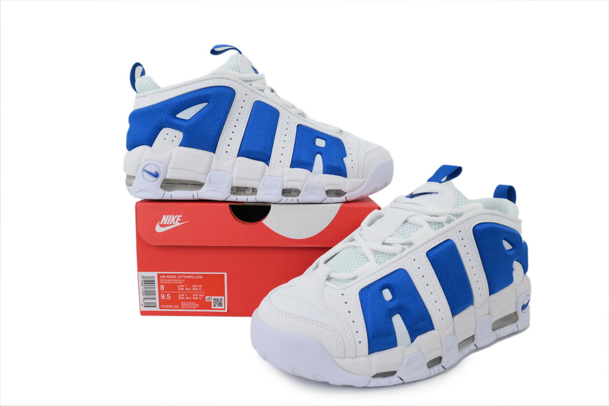 Nike Air More Uptempo Low White Hyper Royal FZ3055-101