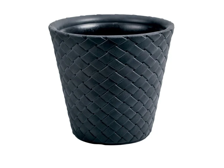 PROSPERPLAST, Pot de fleurs « Matuba », aspect fibre de bambou, Ø 60 x H 59 cm, 120 L