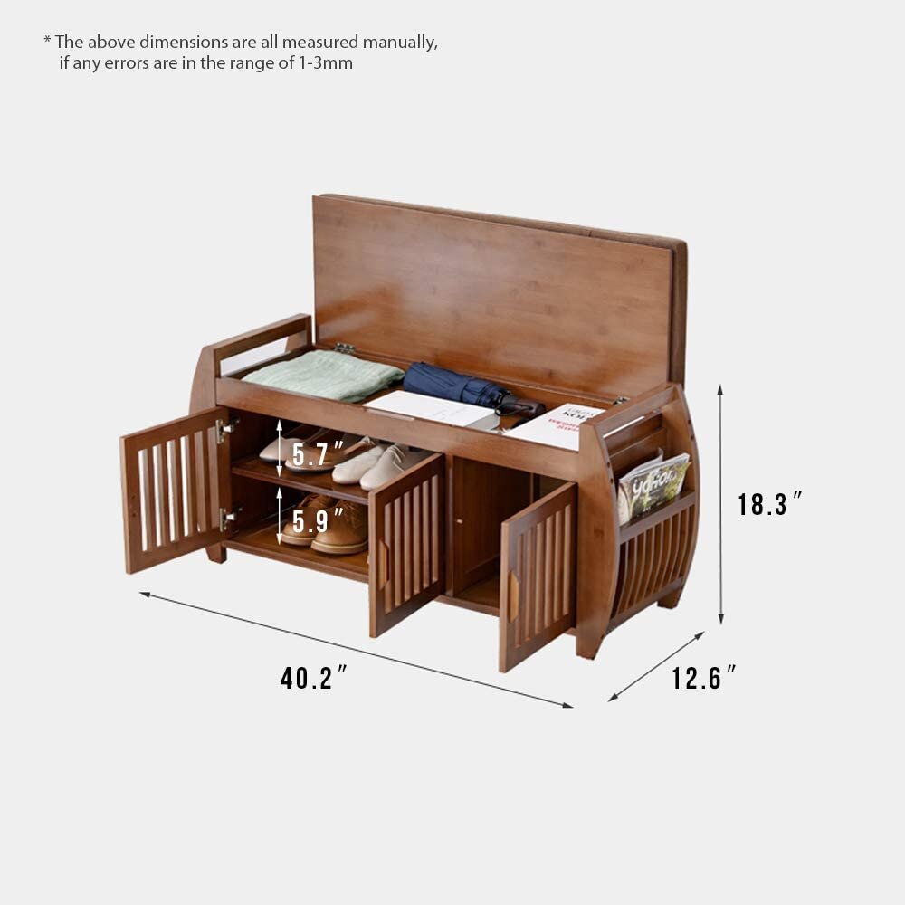 10 Pair Shoe Storage Bench
