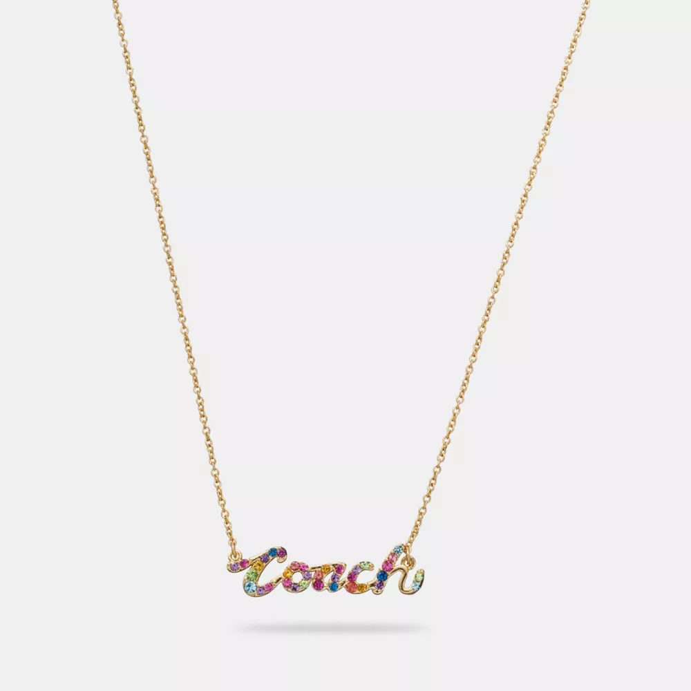 COAthtCH Signature Script Necklace