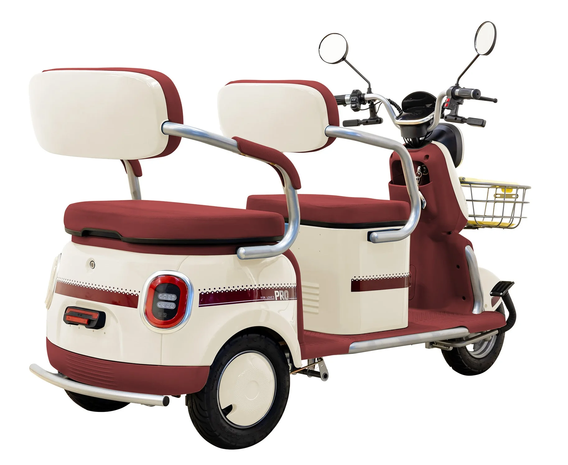 Massimo MGC Two-Seat 3-Wheel Electric Cart, Blue