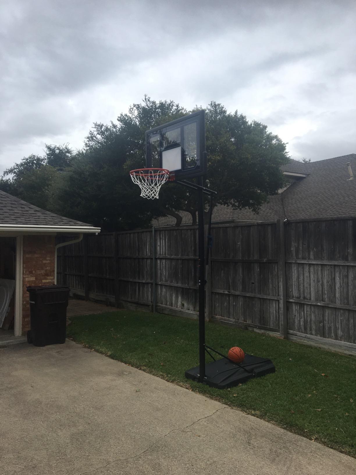 Courtside Height Adjustable Portable Basketball System