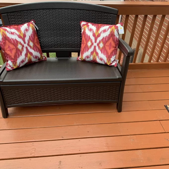 Outdoor Elements Storage Bench
