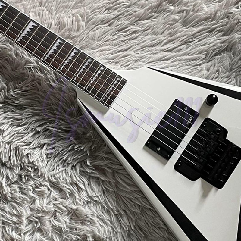 Edwards Alexi Laiho White Electric Guitar 6 String Floyd Rose Bridge