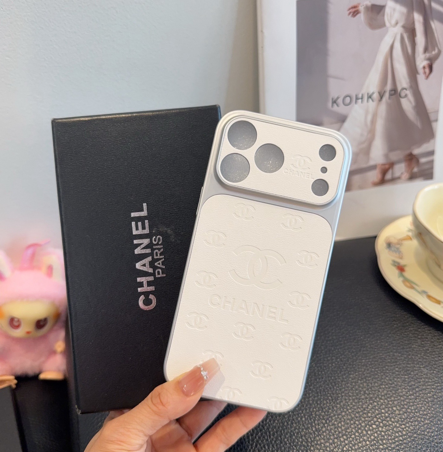 Chanel Precise-Cut Full-Cover iPhone Case | Instant Leather Finish