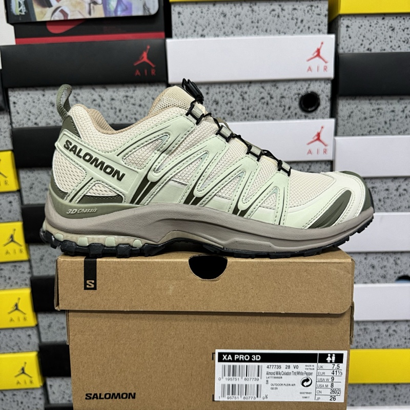 Salomon XA PRO 3D White Green Brown Sneakers