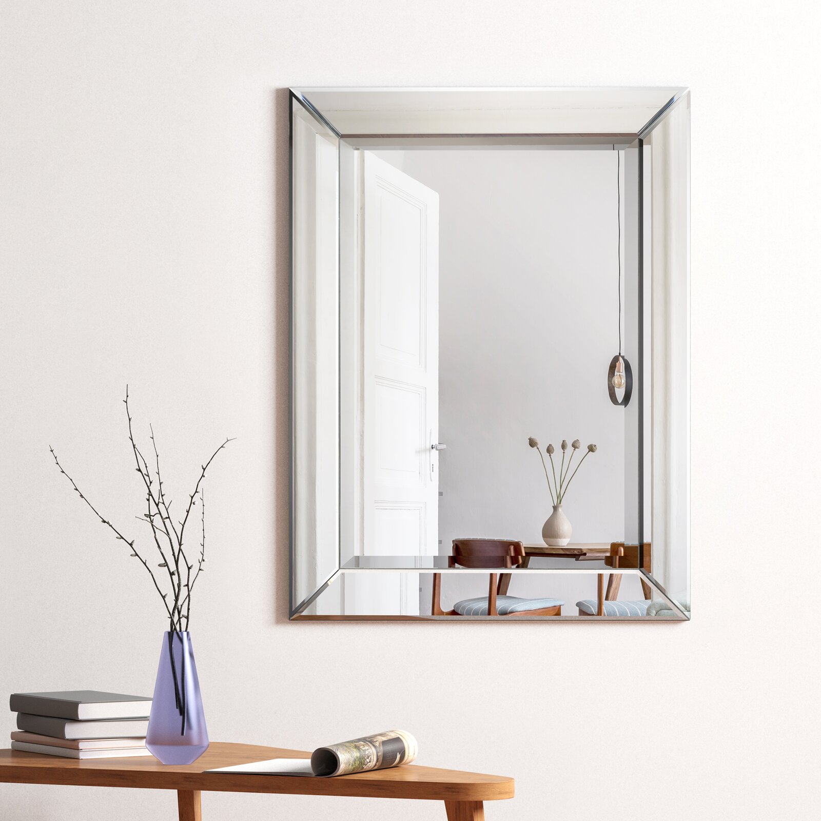 Oren Rectangle Glass Wall Mirror