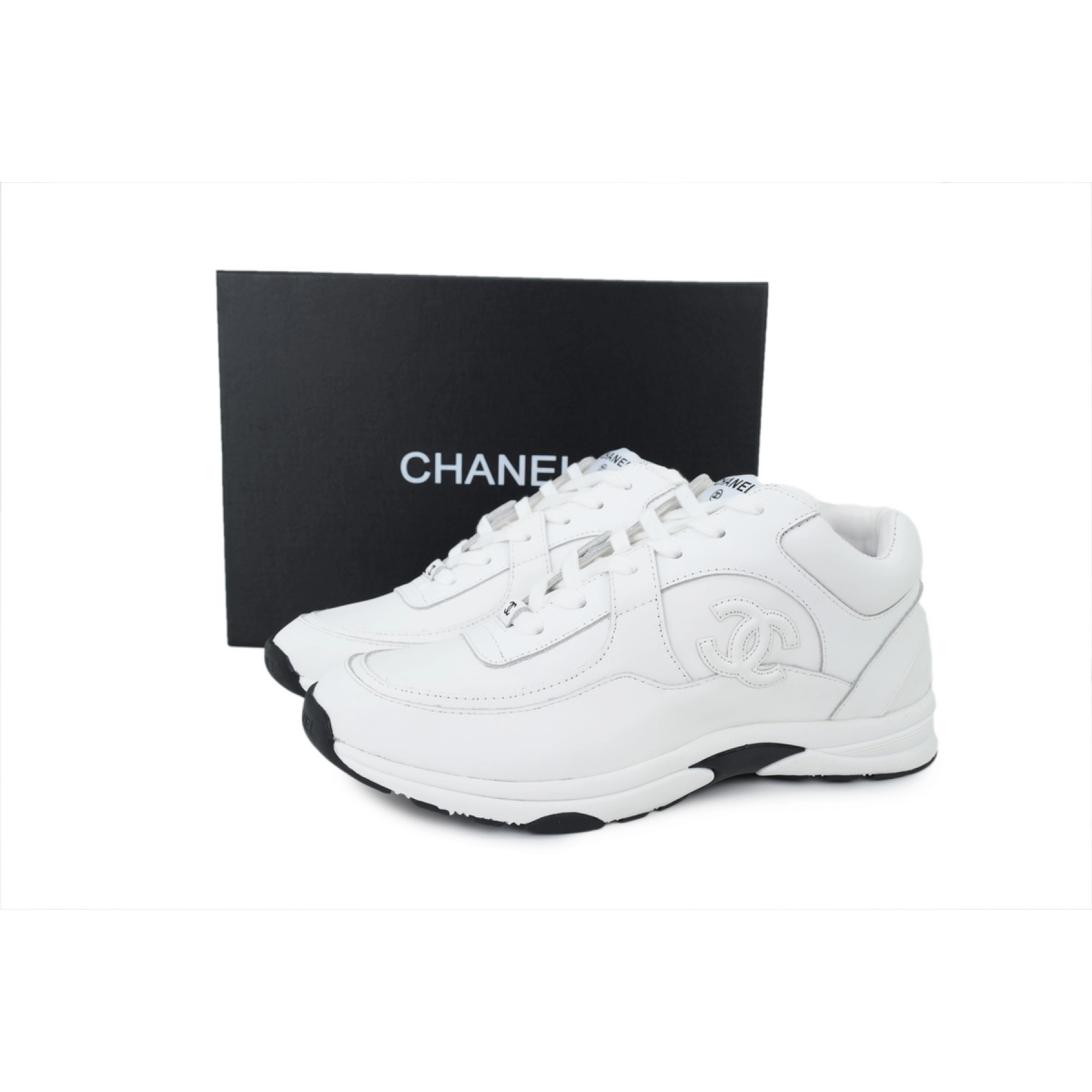 Chanel All White Sneakers
