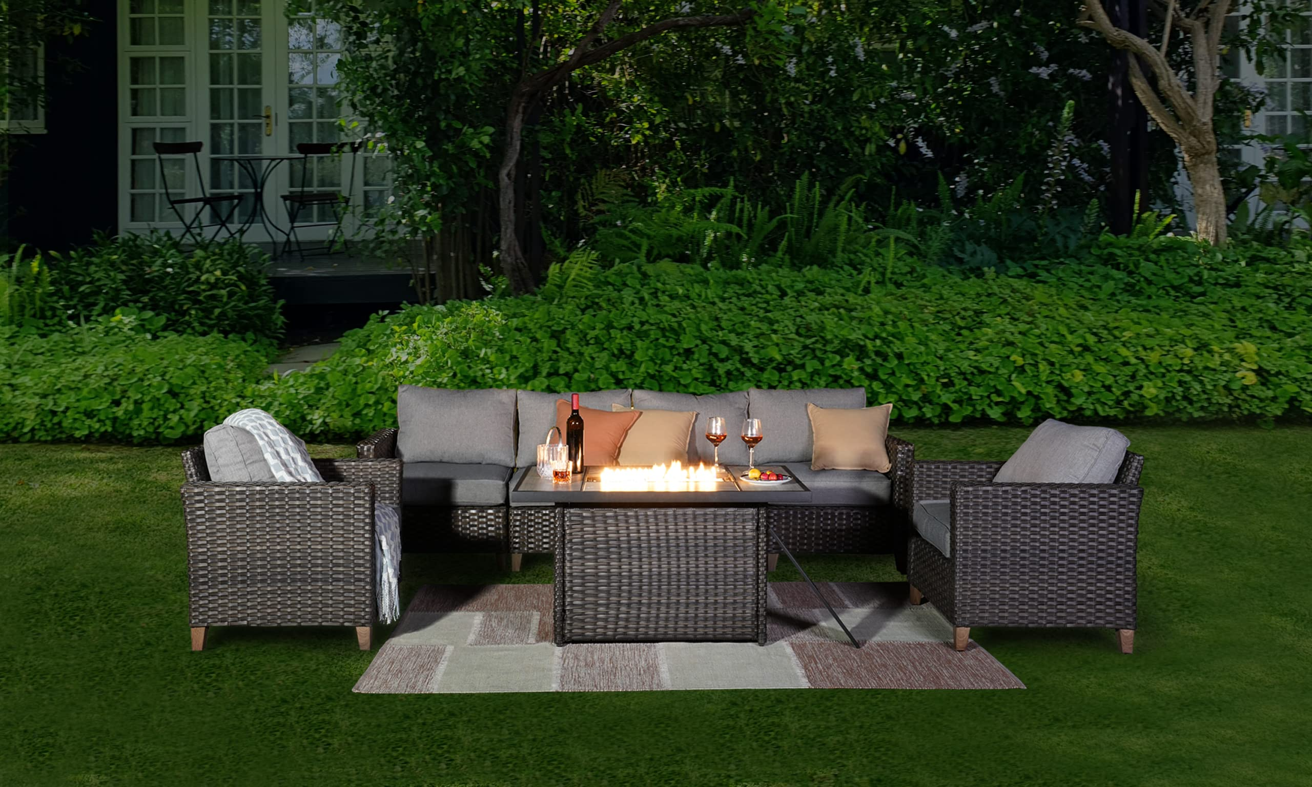 Fire Pit Patio Set