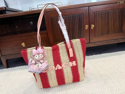 Coach City Woven Canvas Tote Bag