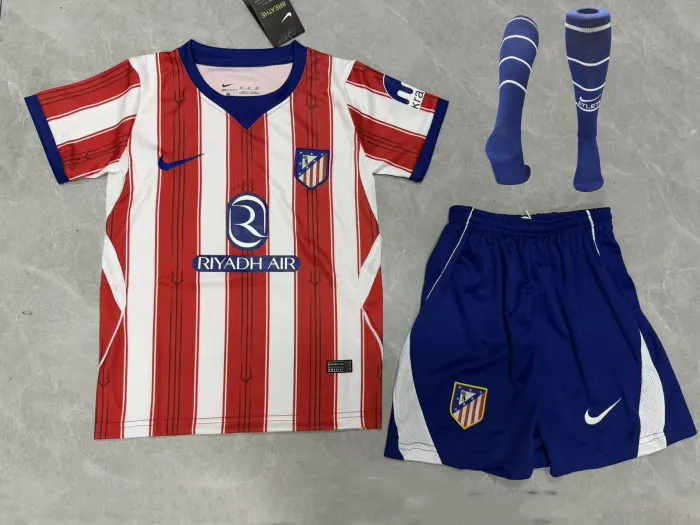 Kids Atletico Madrid Home Suit & Socks 26/27