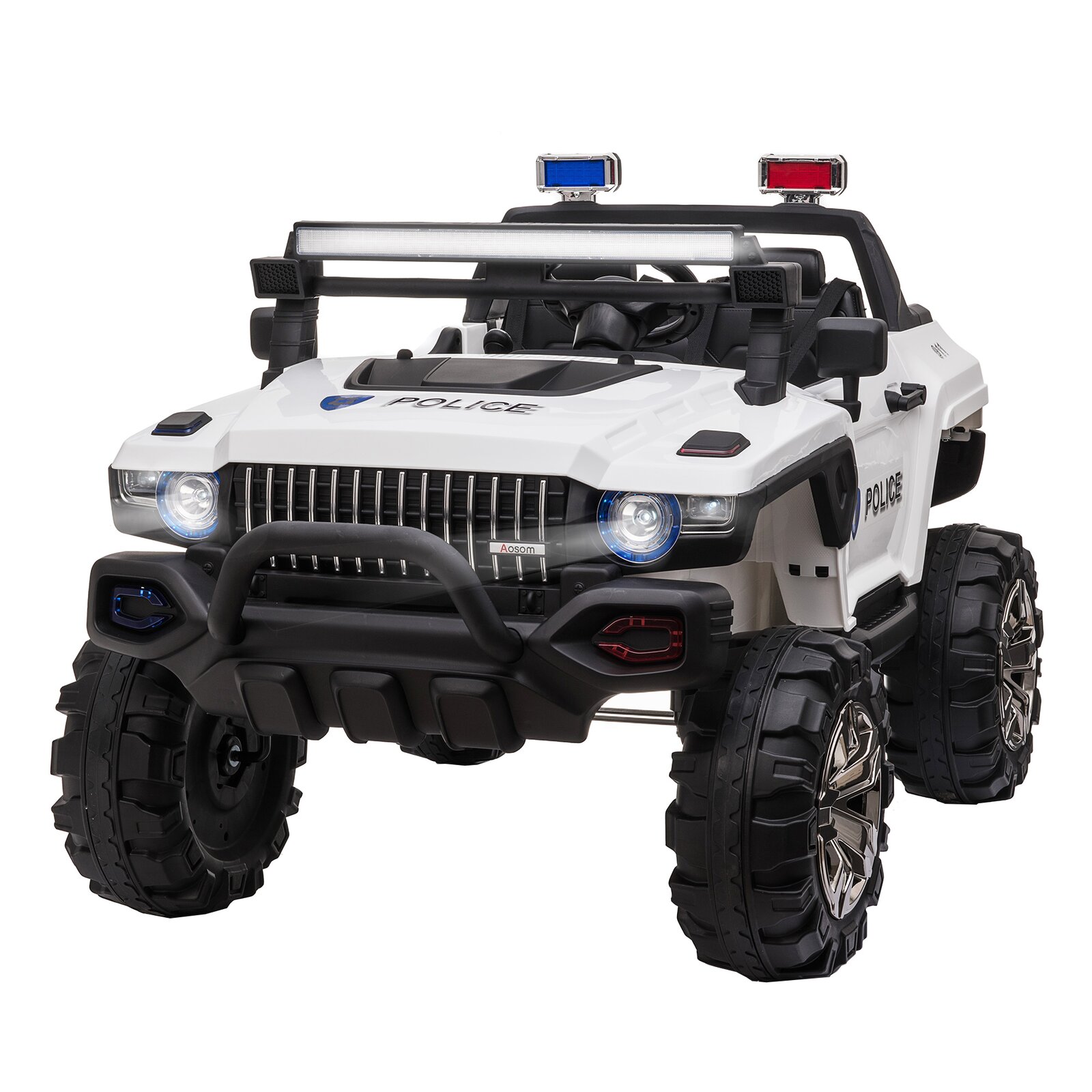 2-Seater Electric Ride on Police Car SUV Truck Toy