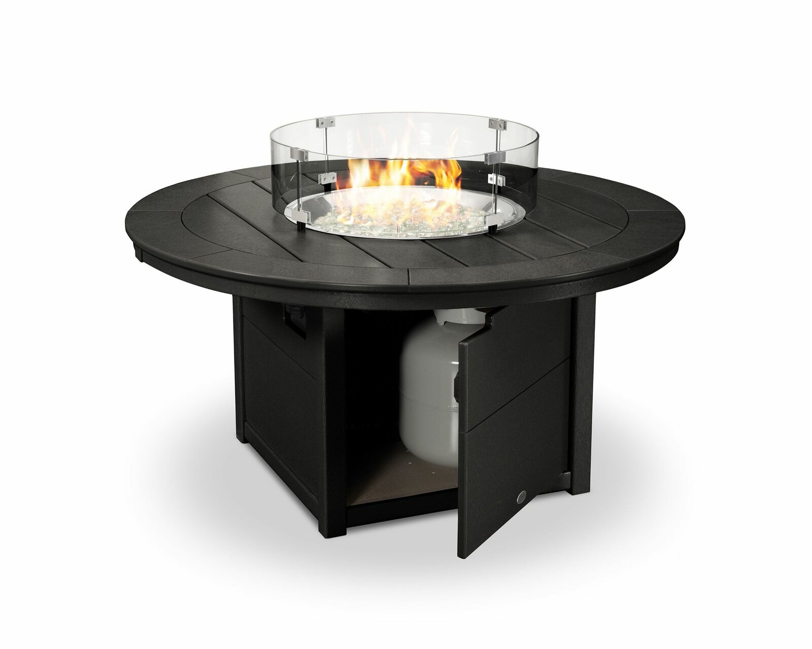 23.75'' H x 48'' W Polyresin Fire Pit Table