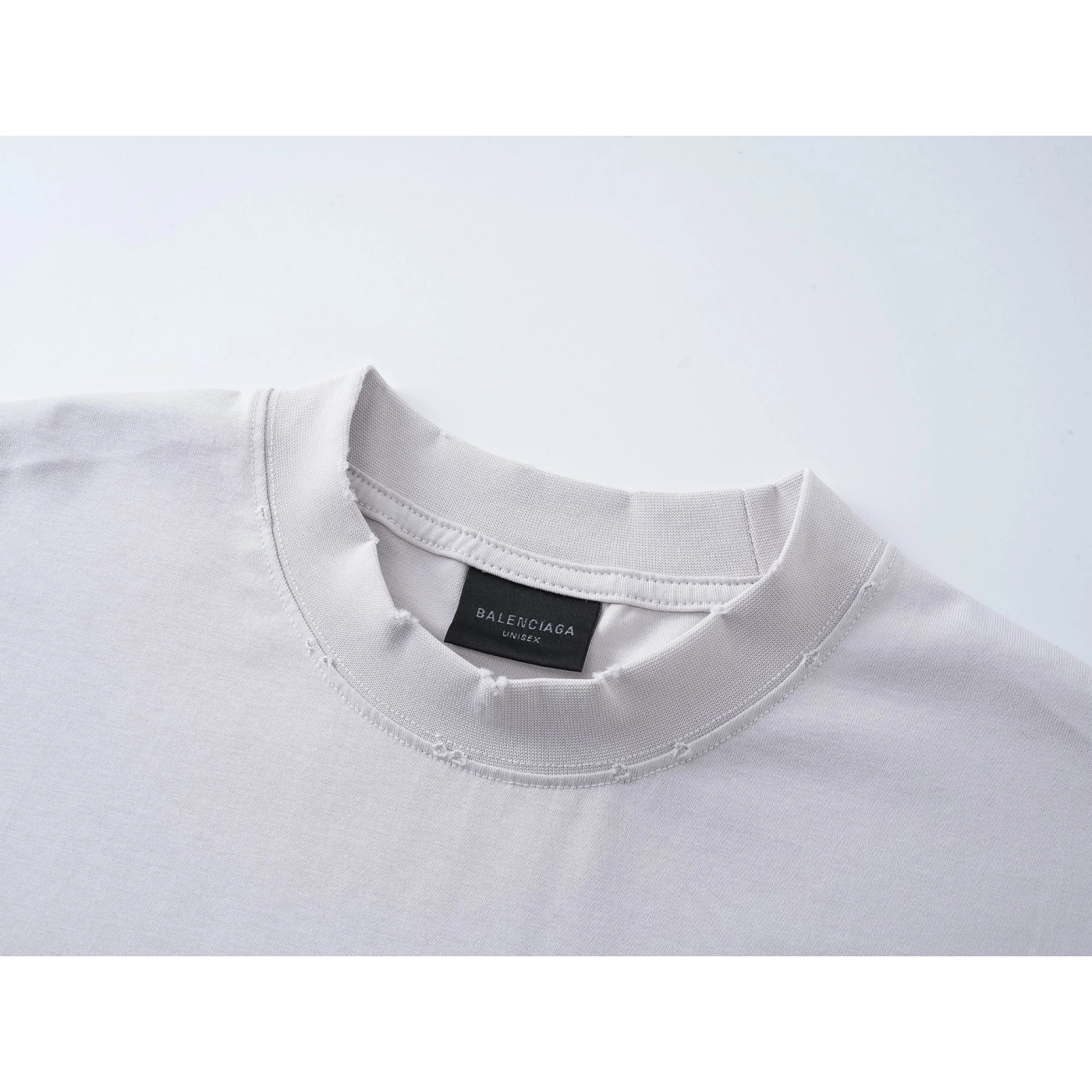 Balenciaga Masking Tape Printed Washed Distressed T-shirt Black/White/Olive Green