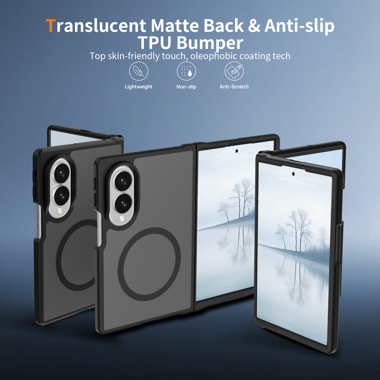 Galaxy Z Flip 8 Protective Case Magnetic - back view