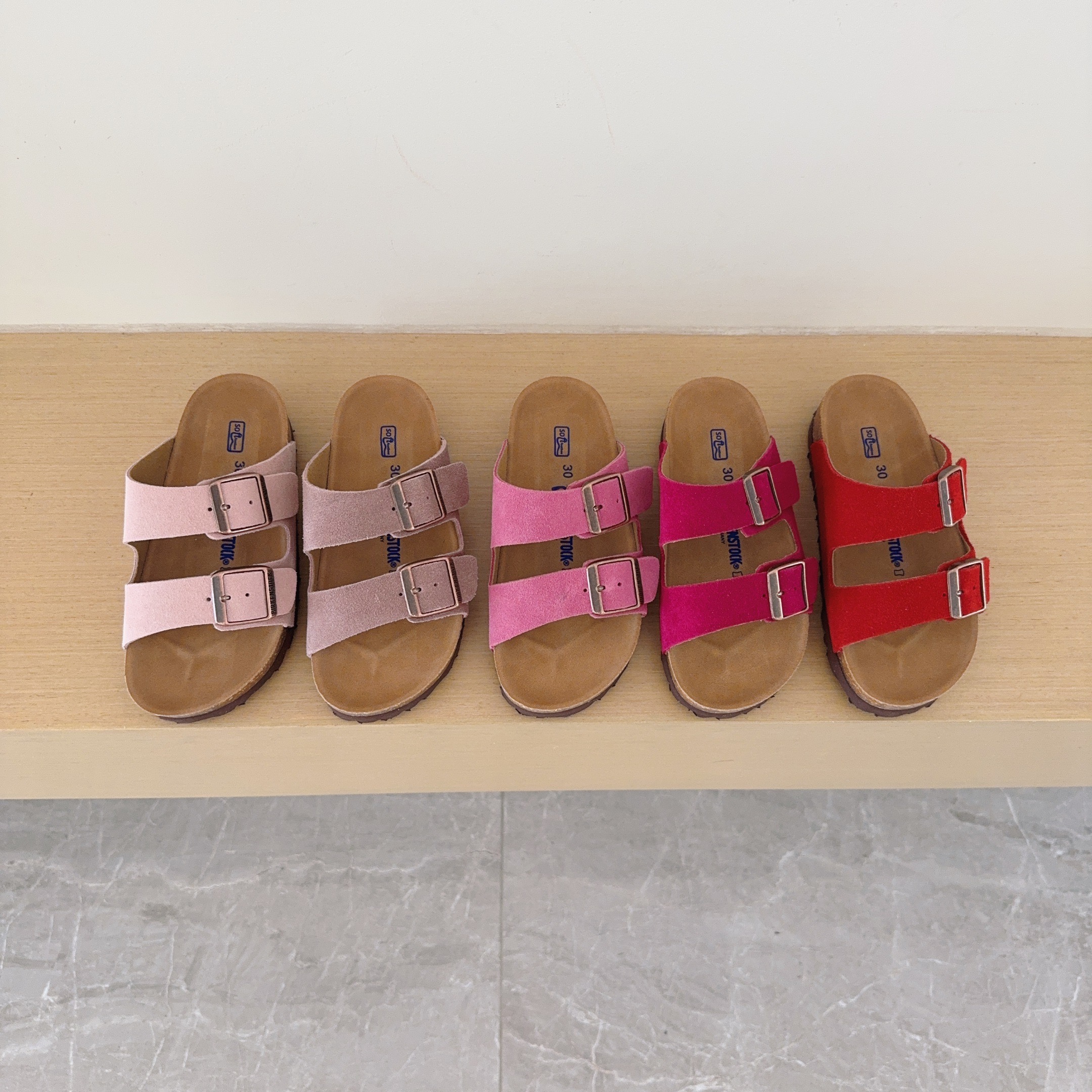UGG Kids Birken-Style Two-Strap Sandals Suede Series