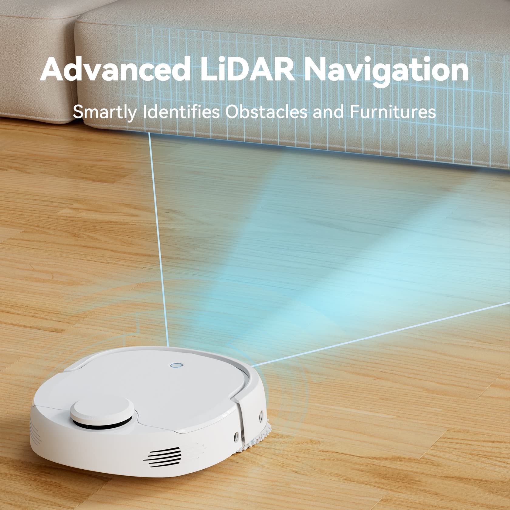 Robot Vacuum & Mop Combo with Mop Self-Cleaning