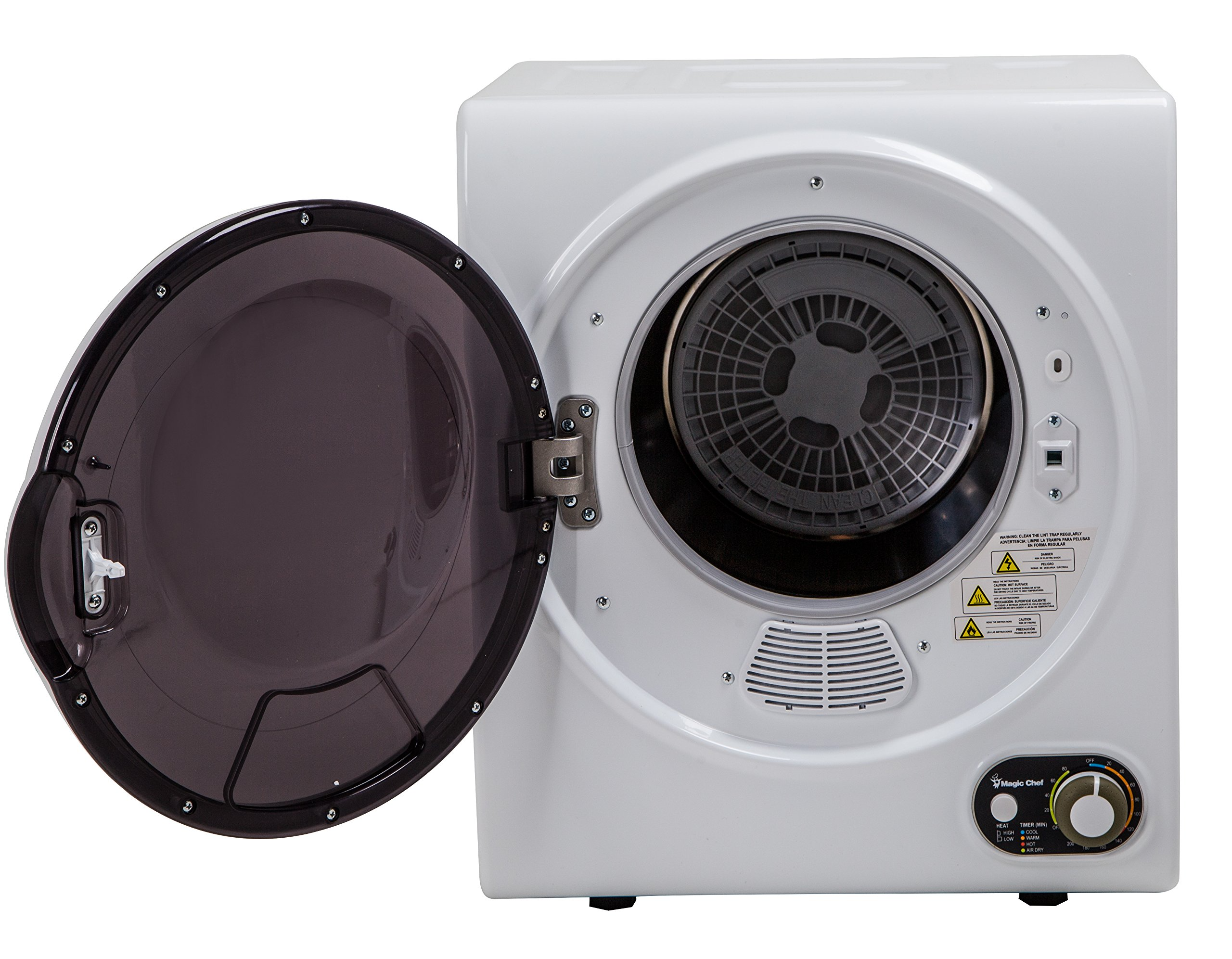 Magic Chef Compact Electric White MCSDRY15W 1.5 cu. ft. Laundry
