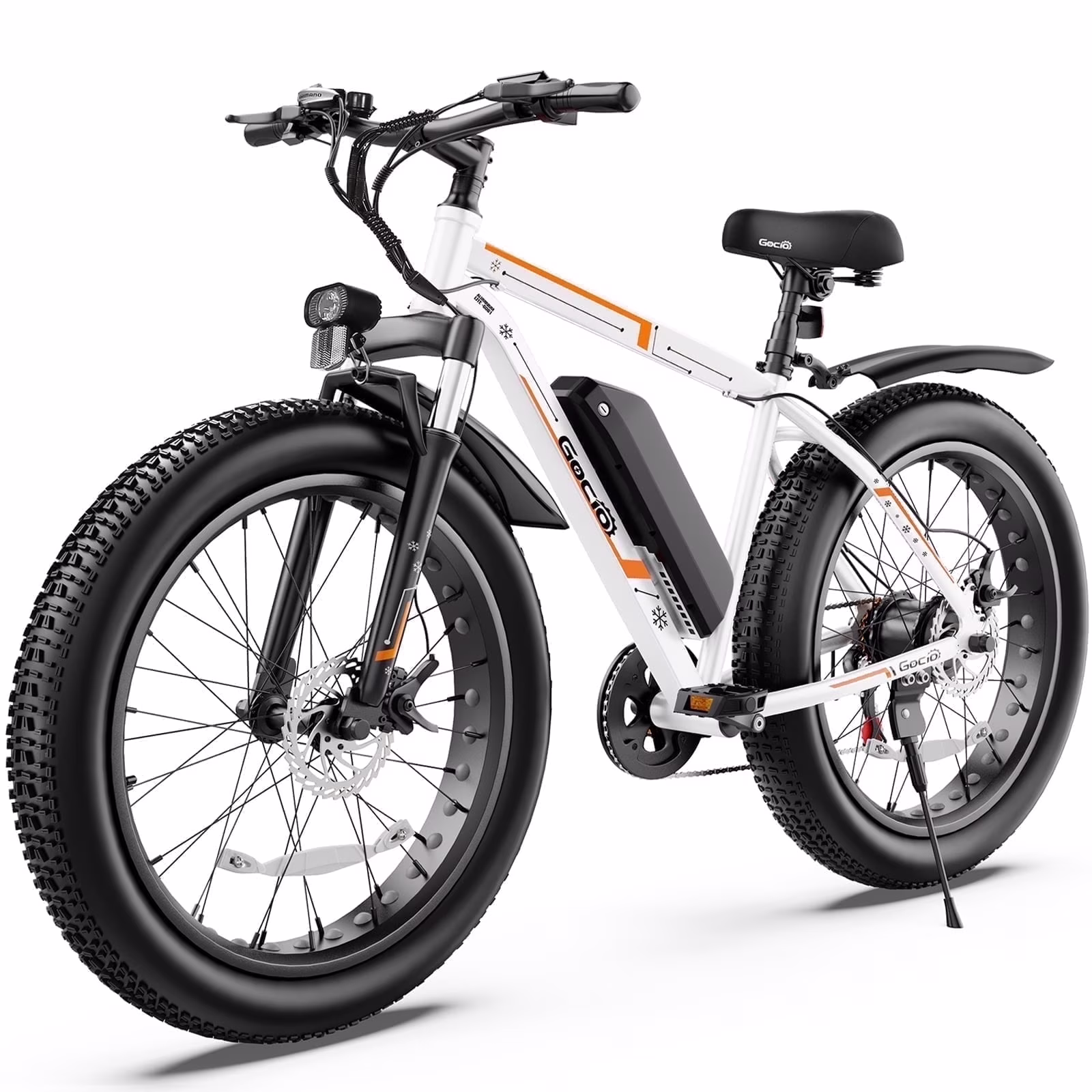 Gocio 26in Fat Tire Electric Mountain Bike, 500W, 48V 13Ah