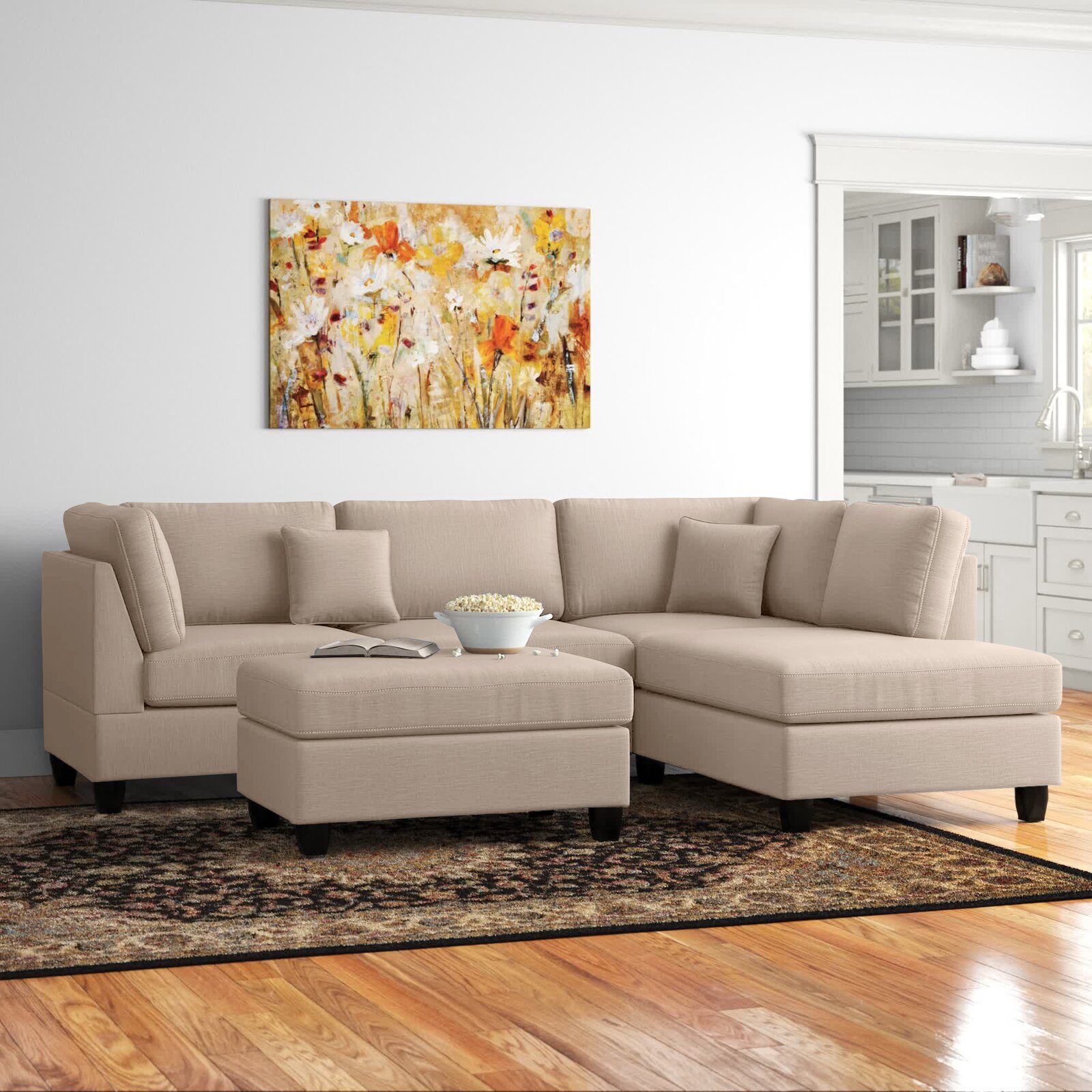 Hemphill 3 - Piece Upholstered Chaise Sectional