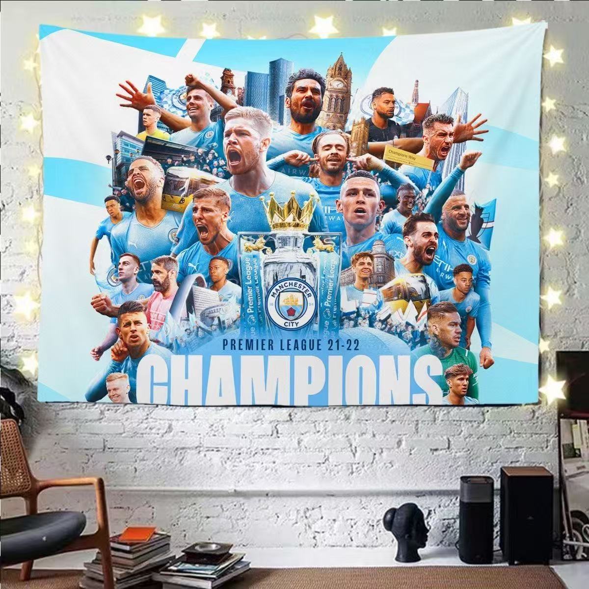 Manchester City backdrop decoration