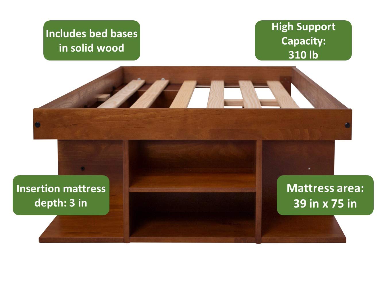 Bali Storage Platform Bed with Drawers