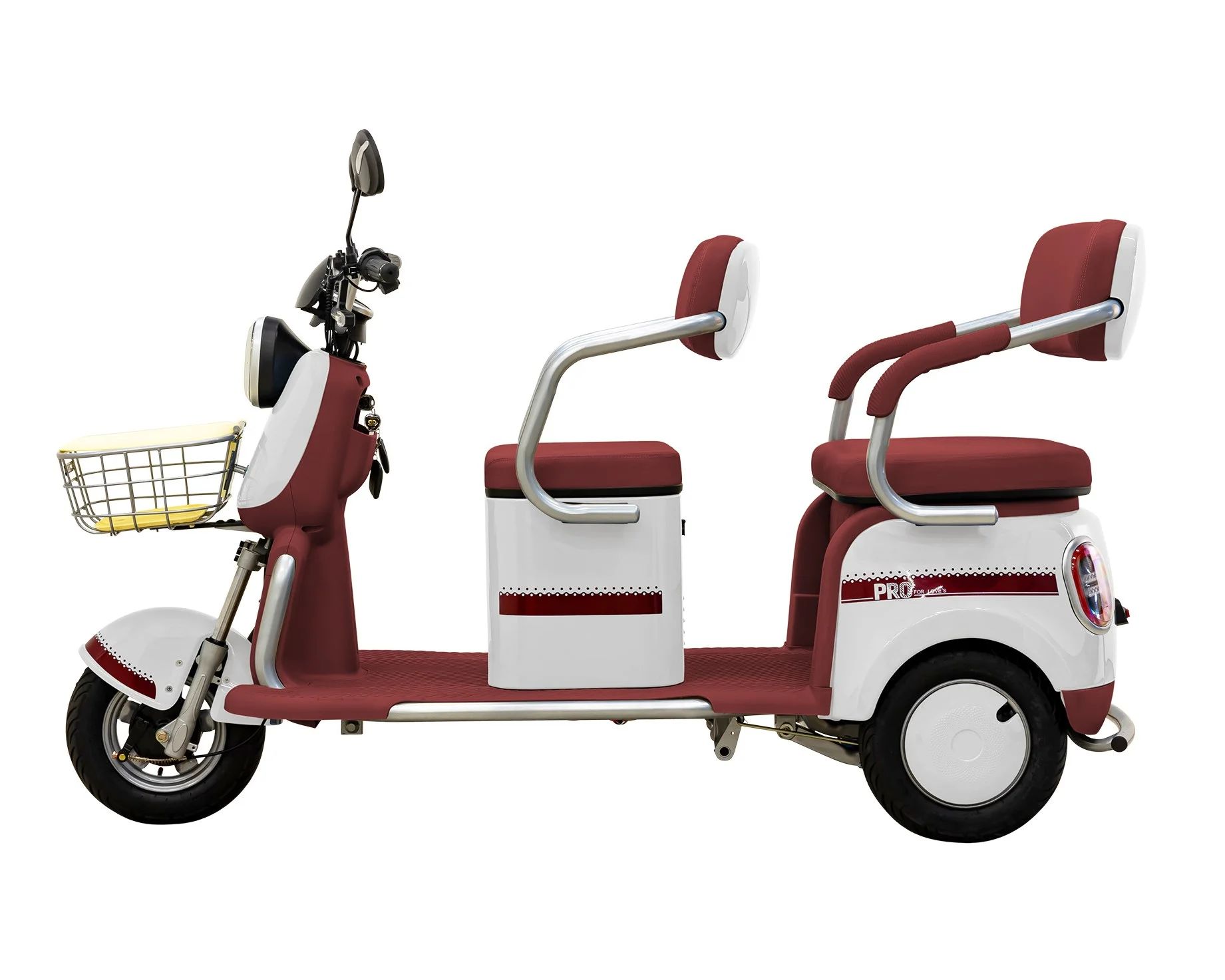Massimo MGC Two-Seat 3-Wheel Electric Cart, Blue