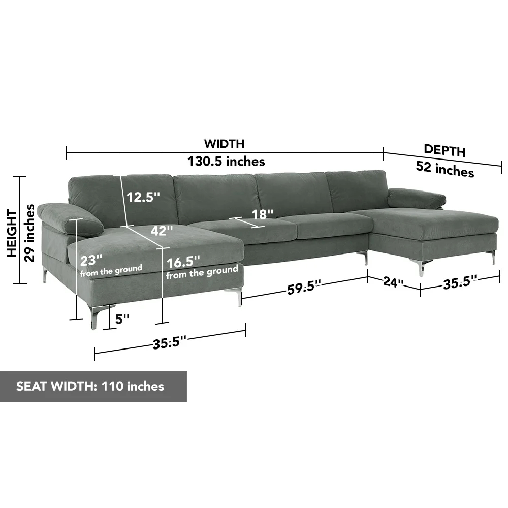 Makai 3 - Piece Upholstered Chaise Sectional
