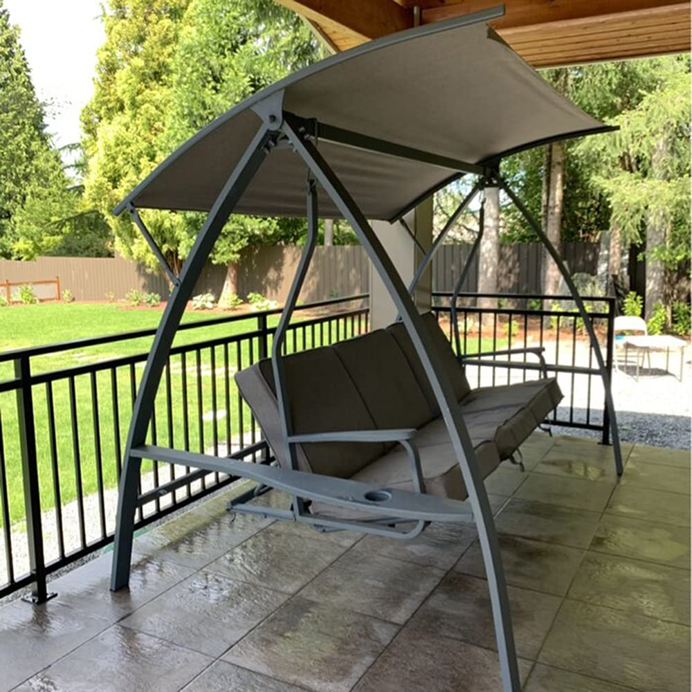 Patio Swinging Bench Chair 3-Seat Daybed Porch Swing Seater