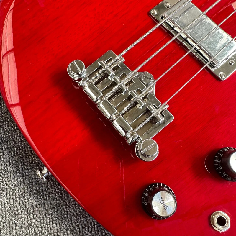 Made in China 4-series Electric Guitar Burgundy Electric Bass S-G4 String Bass