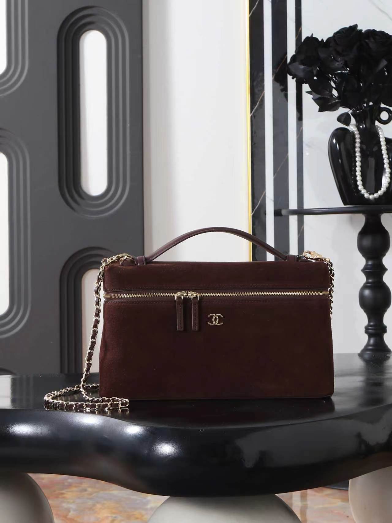 Chanel 26A Vanity with Chain Top Handle