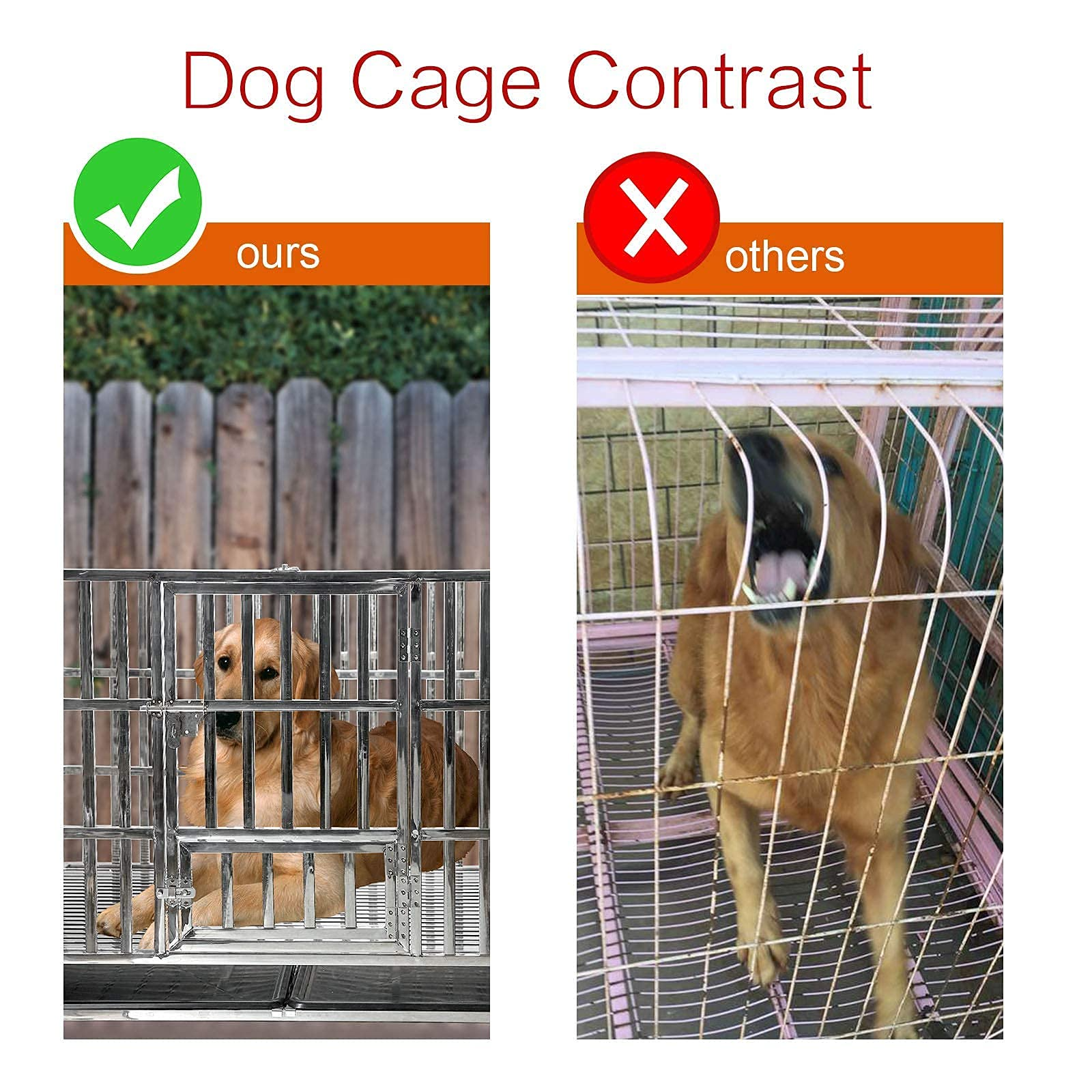 48 Heavy Duty Stainless Steel Dog Cage & Playpen for Training