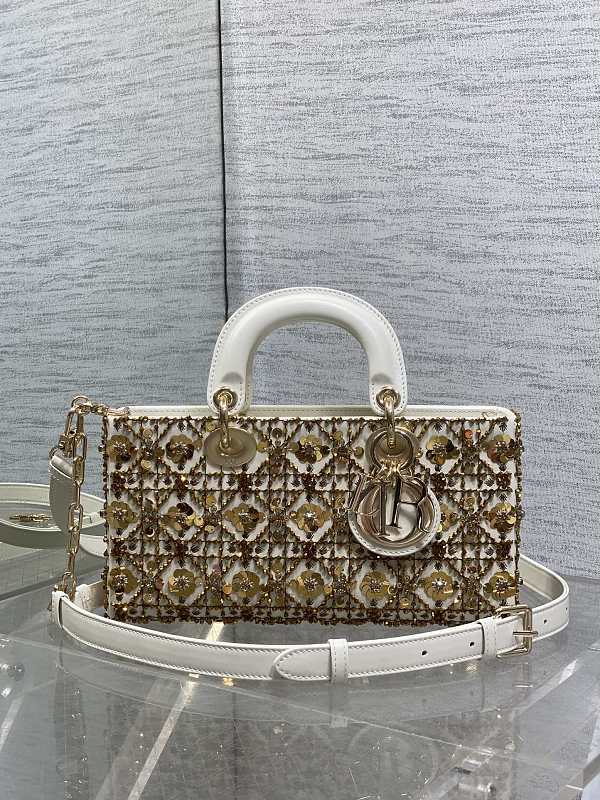 Lady D-Joy Bag Gold Crystal Handle