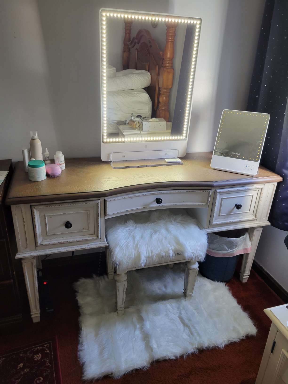 Traditional Cottage 3 Drawer Vanity Set with Dovetail