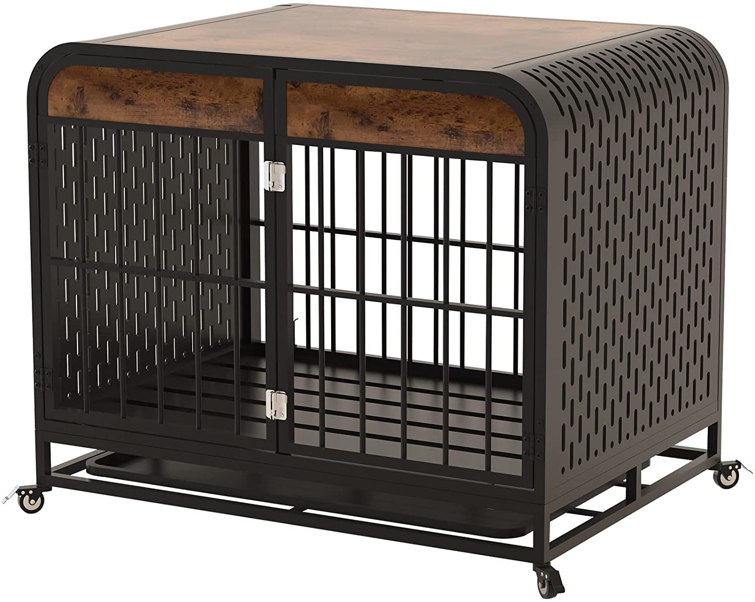 Heavy Duty Indestructible Dog Crate with Sturdy Door Lock