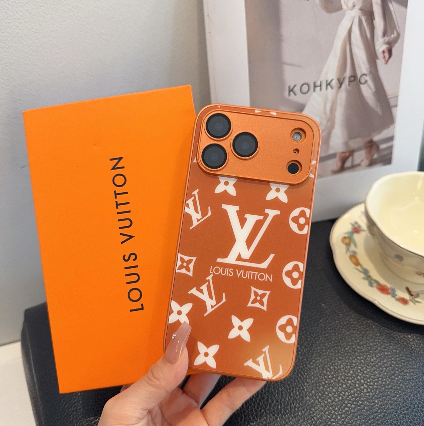 LV Starry Orange Series Phone Case