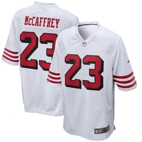 San Francisco 49ers Jersey Limited Editio White NO.23 McCAFFREY