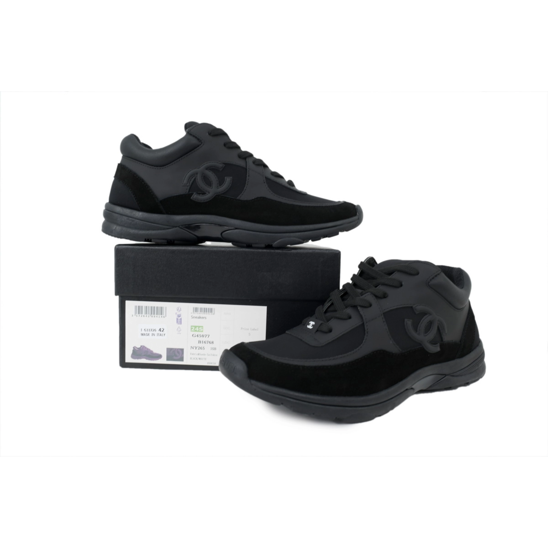 Chanel Low Top Trainer Black
