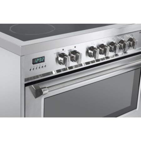 36 Inch 5.0 Cu Ft Electric Range Oven 5 Burners Dual Center