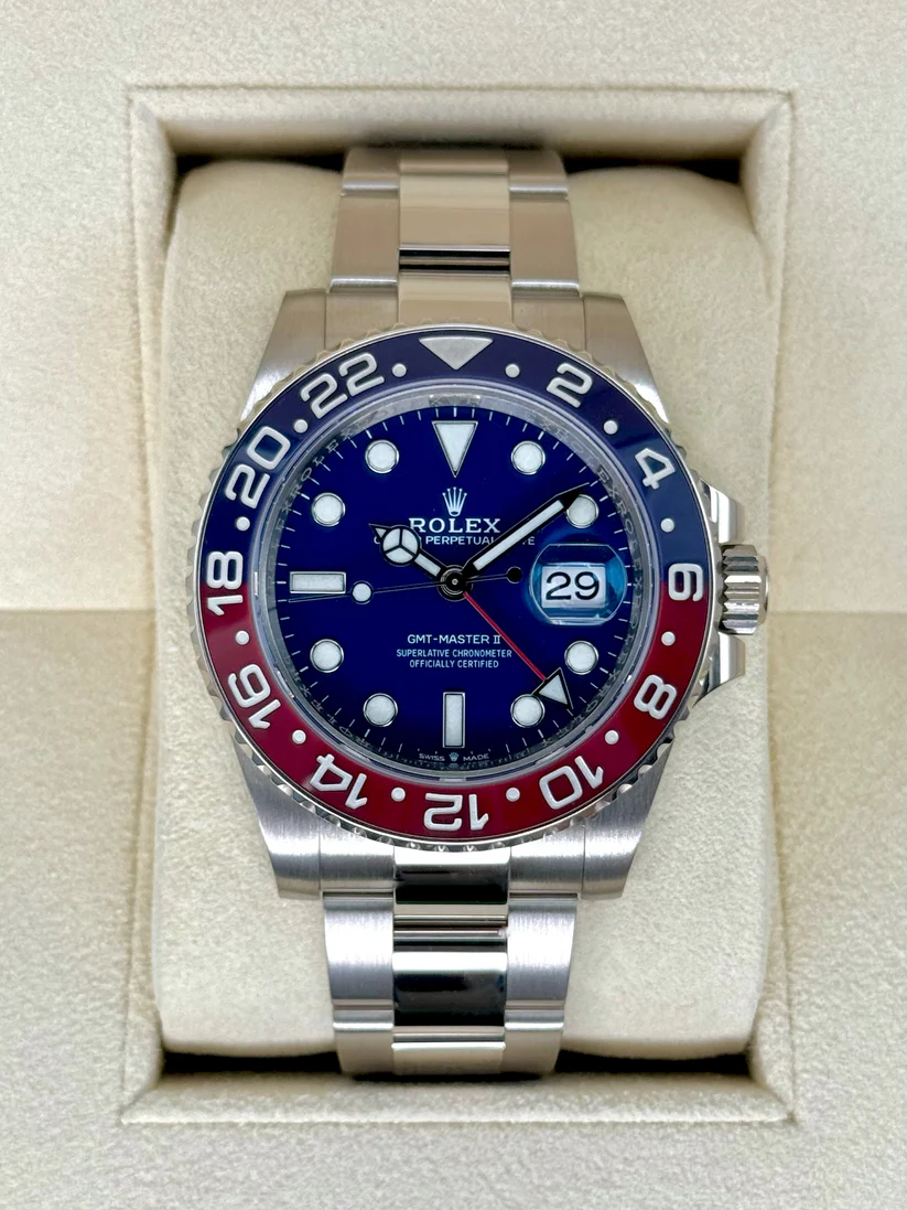 【Super Clone】RLX  GMT-Master II - 40mm White Gold 