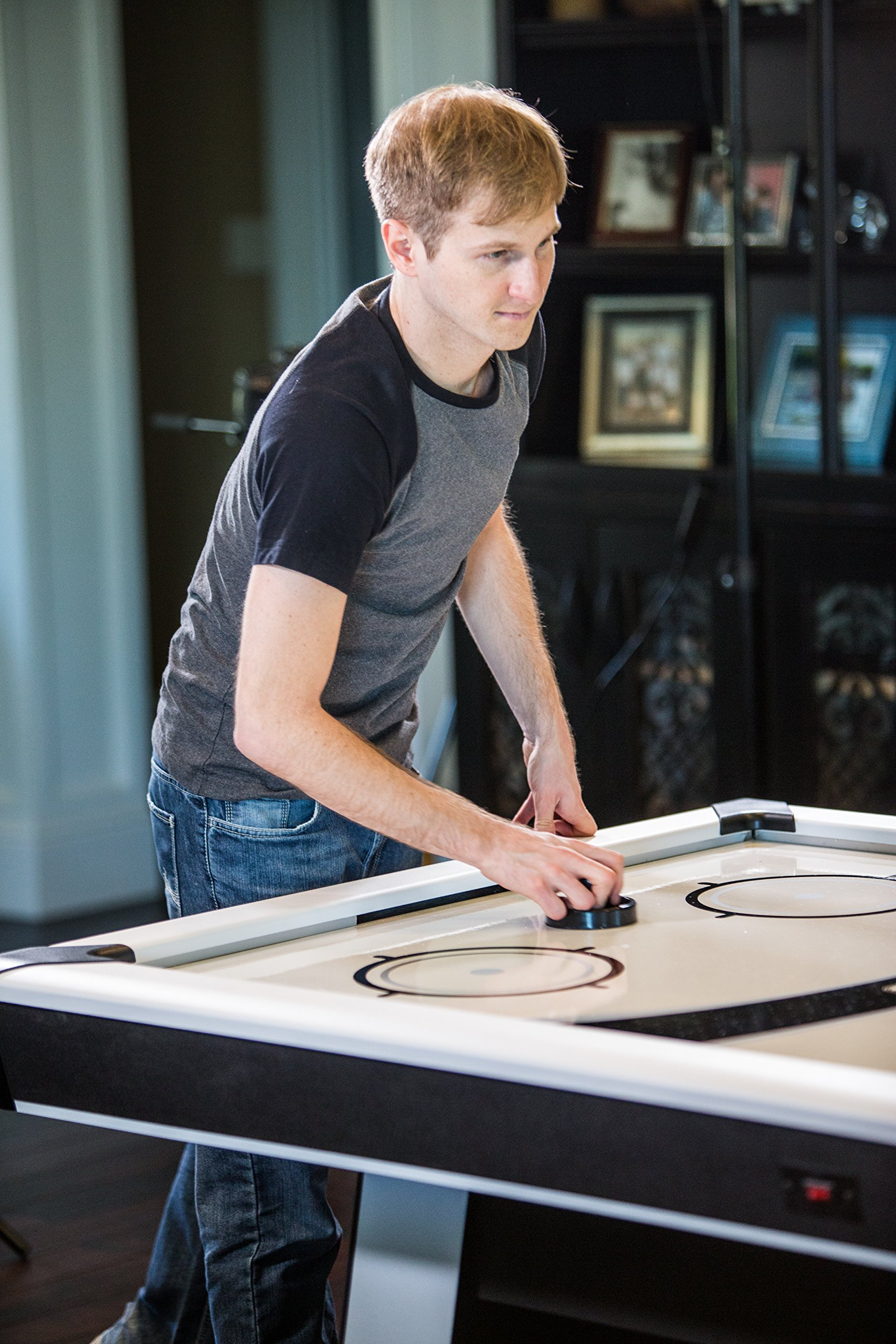 7' Air Hockey Table with Electronic Score Keeping with