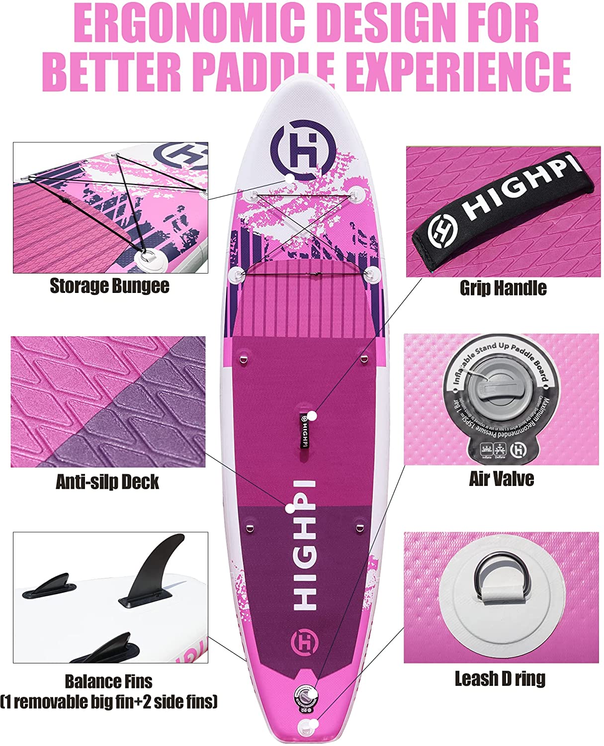 Highpi Inflatable Stand Up Paddle Boards