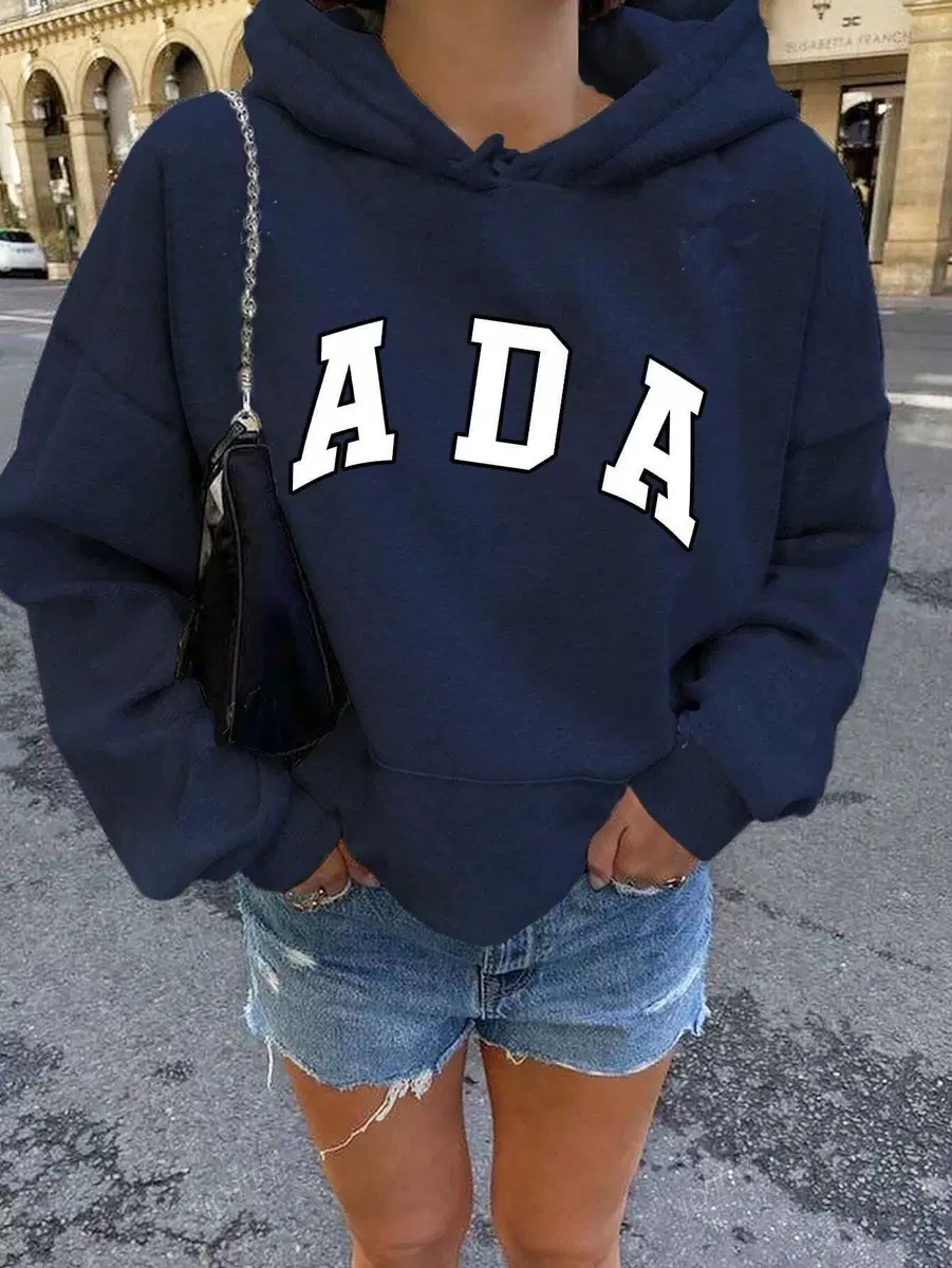 Adanola  Letter Print Hoodie